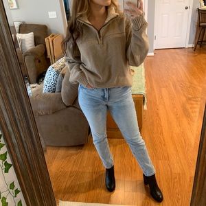 Vintage Designer Oscar De La Renta Sherpa Pullover